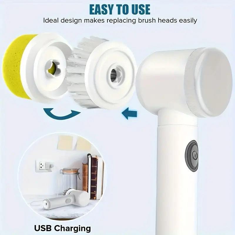 5-in-1 Handheld Electric Rotating Scrubbe